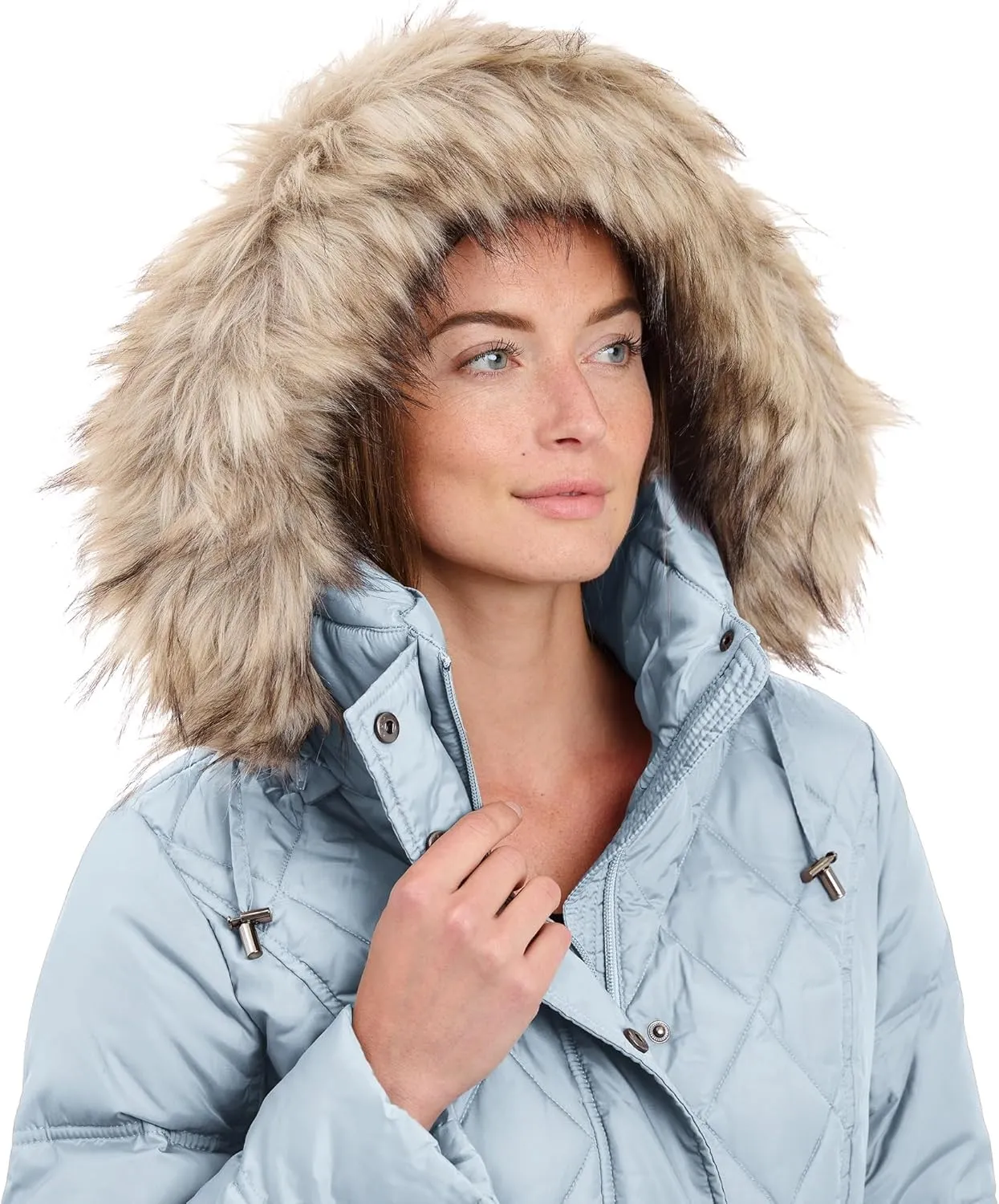 LONDON FOG Women's Diamond Quilted Down Coat