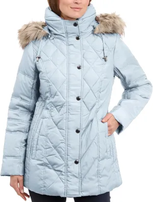 LONDON FOG Women's Diamond Quilted Down Coat