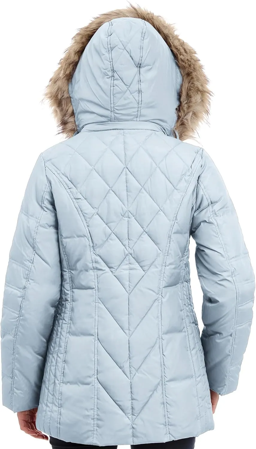 LONDON FOG Women's Diamond Quilted Down Coat