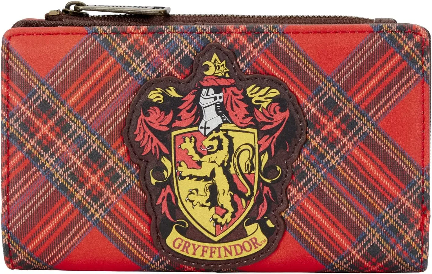 Loungefly Harry Potter Gryffindor Plaid Pattern Faux Leather Wallet