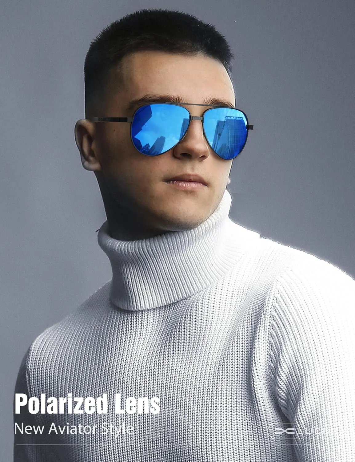 LUENX Aviator Sunglasses for Men Polarized Driving Trendy Retro Sun Glasses UV400 Protection