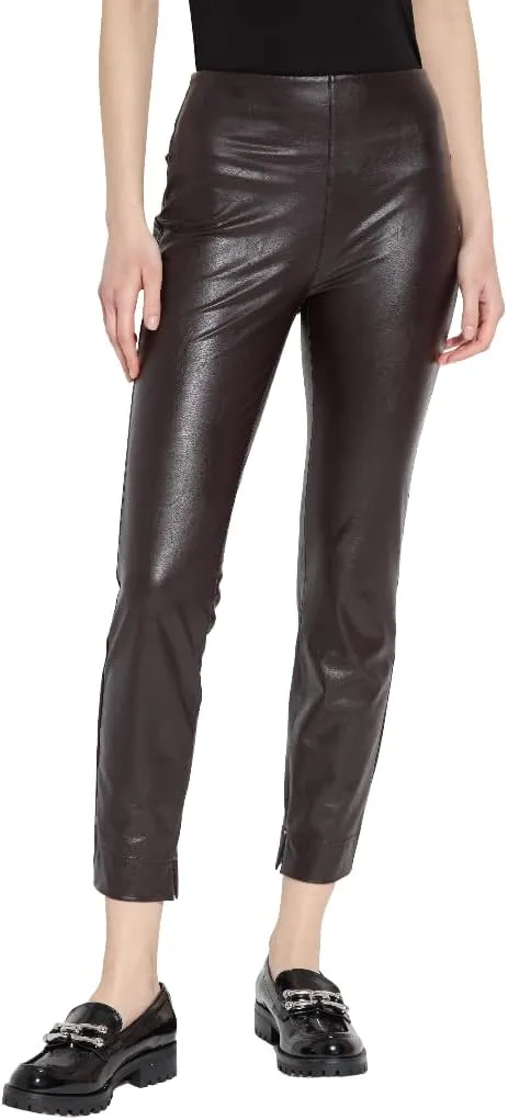 Lyssé Katherine Toothpick Skinny Pants – Faux Leather Pants for Women and High Waisted Cropped Pants