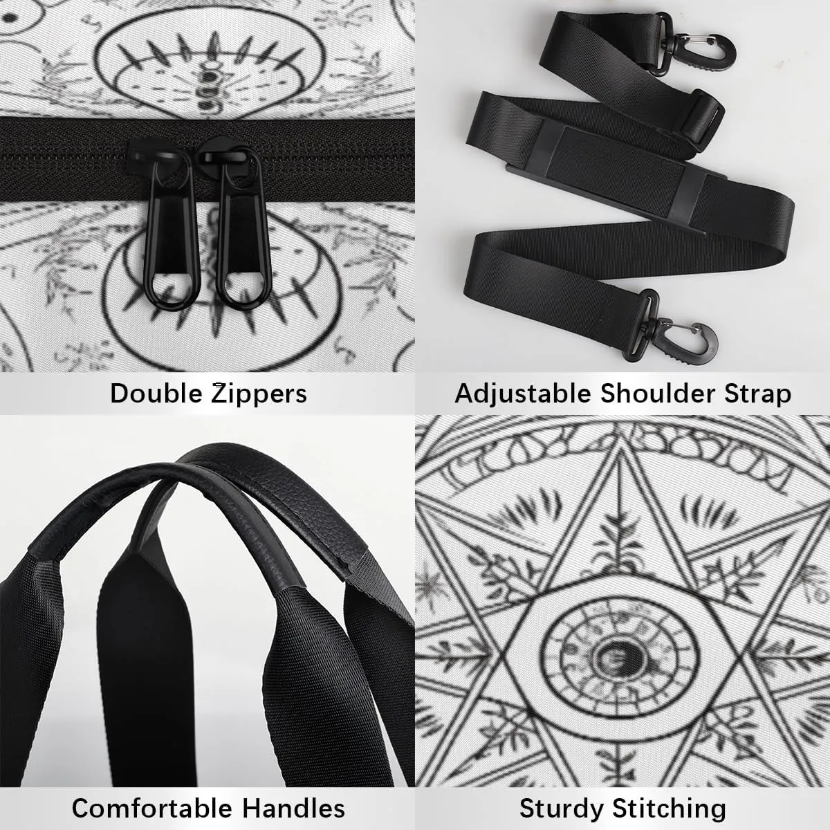 Magical Formation Print Custom Duffel Bags Weekender Bags Custom Sport Duffel Bag Carry on Overnight Weekender Bag