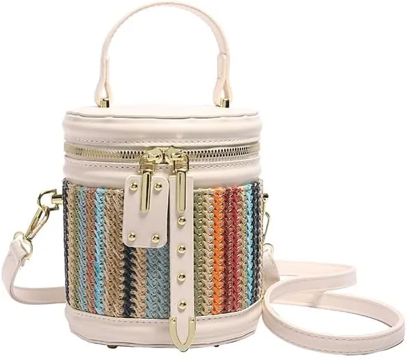 Makeup Bag Chic and Functional: Christmas Gifts for Women - Vintage Crossbody Handbag & Bucket Tote Bag!