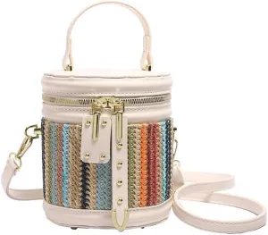 Makeup Bag Chic and Functional: Christmas Gifts for Women - Vintage Crossbody Handbag & Bucket Tote Bag!
