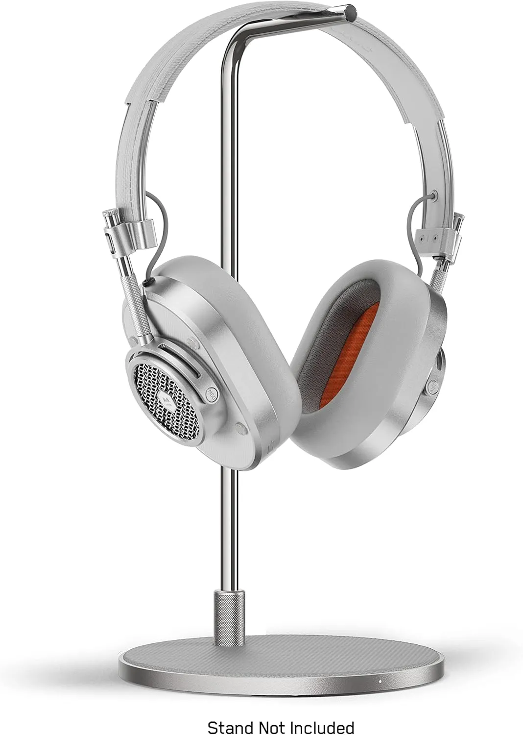 MASTER & DYNAMIC MH40 Over-Ear Wireless Headphones Gen II, Silver Metal/Gray Coated Canvas/Gray Leather
