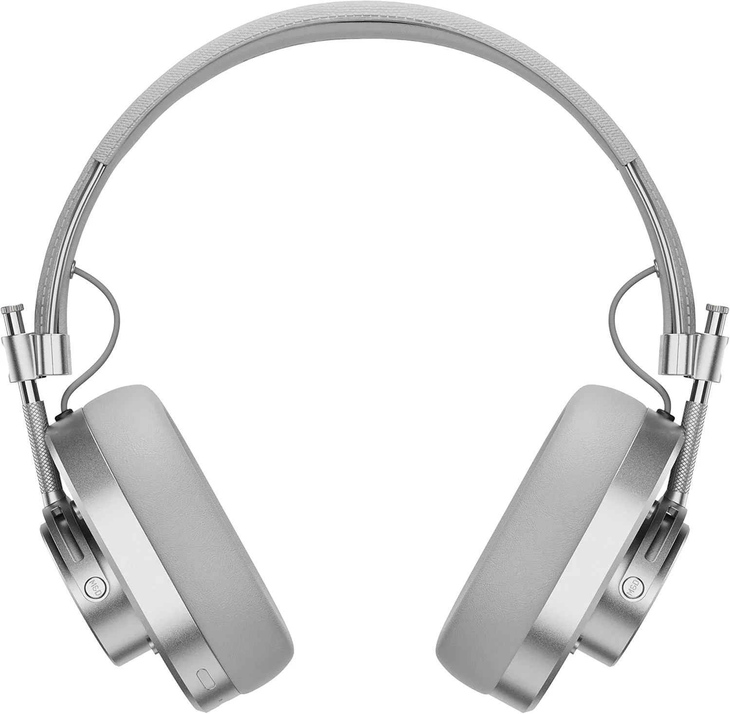 MASTER & DYNAMIC MH40 Over-Ear Wireless Headphones Gen II, Silver Metal/Gray Coated Canvas/Gray Leather