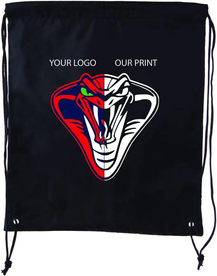 Mato & Hash Custom Bags With Your Logo | Promotional Drawstring Backpack - 50PK Royal CE2500
