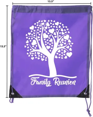 Mato & Hash Family Reunion Gift Bags for Family Reunion Favors | Drawstring Bags