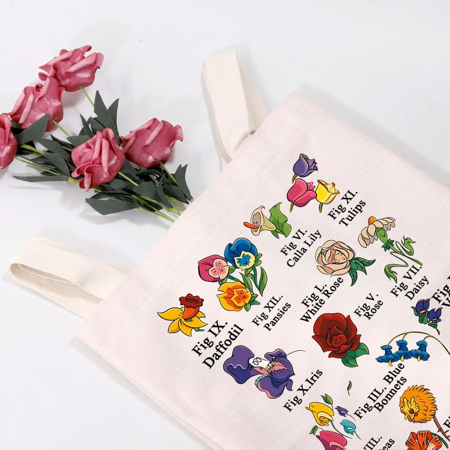 MEIKIUP Alice Fairy Tale Theme Gift Wonderland Flowers Makeup Bag Zipper Pouch Lover Gift