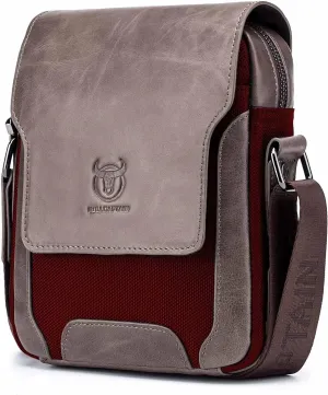 Men's Genuine Leather Shoulder Bag Crossbody Bags for Men Small Leather Messenger for Work Business Satchel Travel