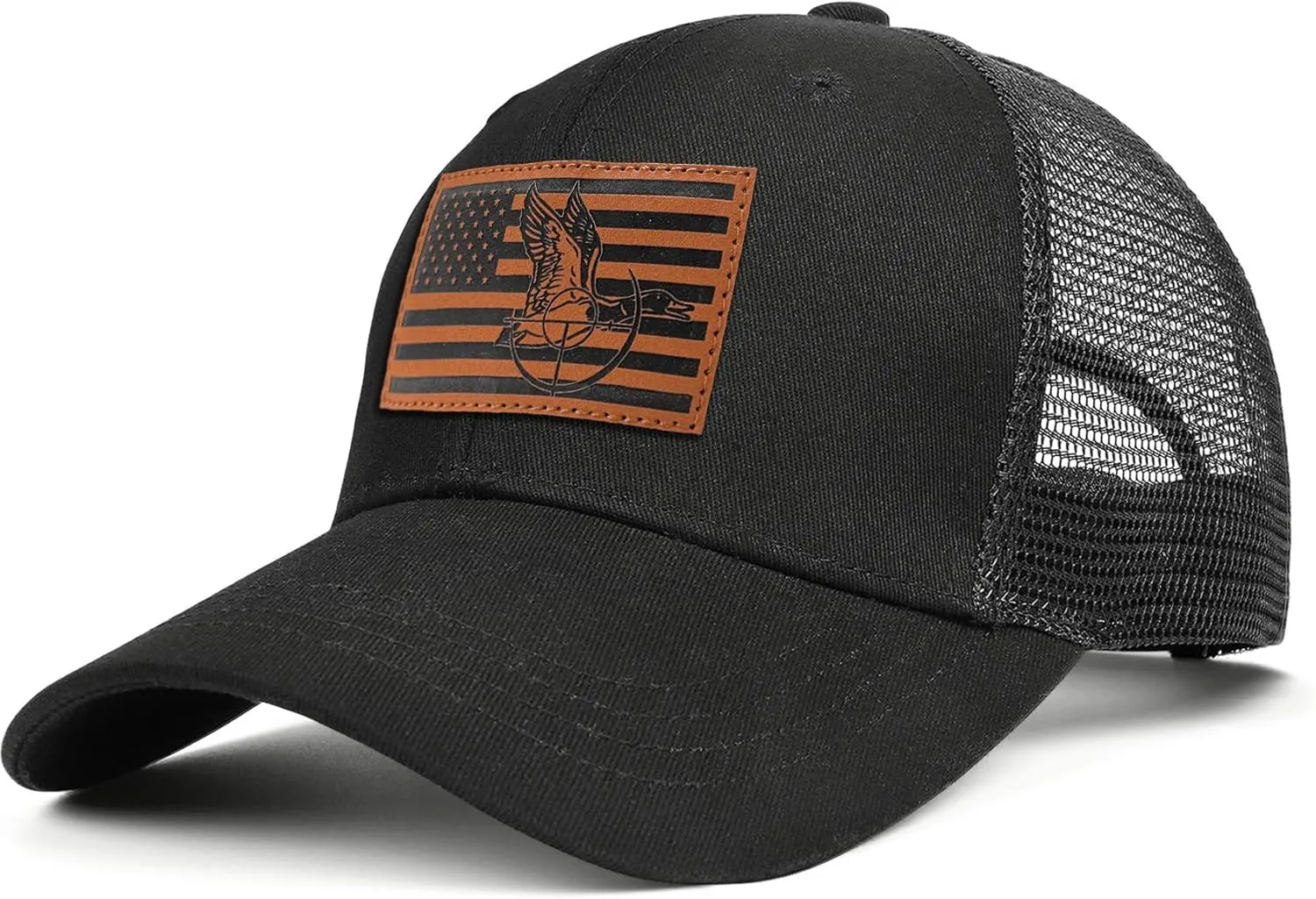 Men's Hat Gifts for Dad Husband Grandpa Father's Day Christmas Birthday Gifts Trucker Hat Leather Pattern Baseball Cap