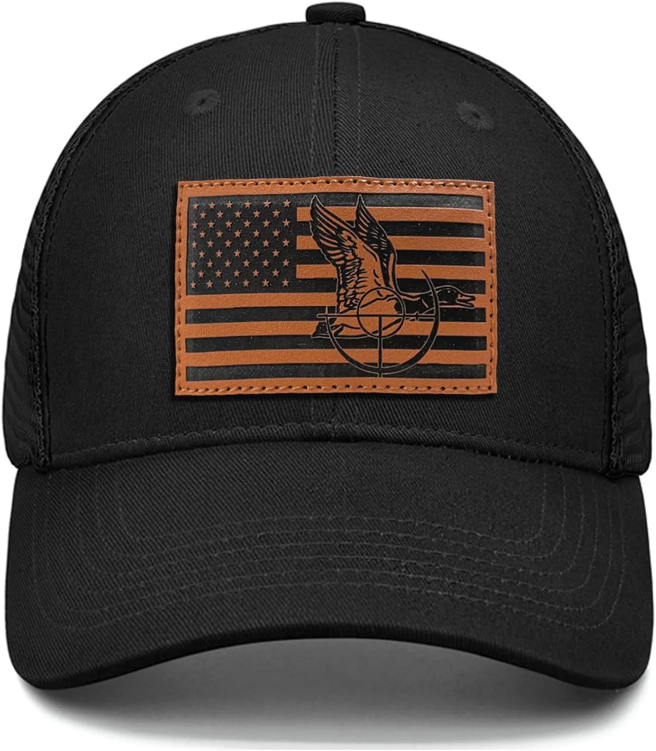 Men's Hat Gifts for Dad Husband Grandpa Father's Day Christmas Birthday Gifts Trucker Hat Leather Pattern Baseball Cap