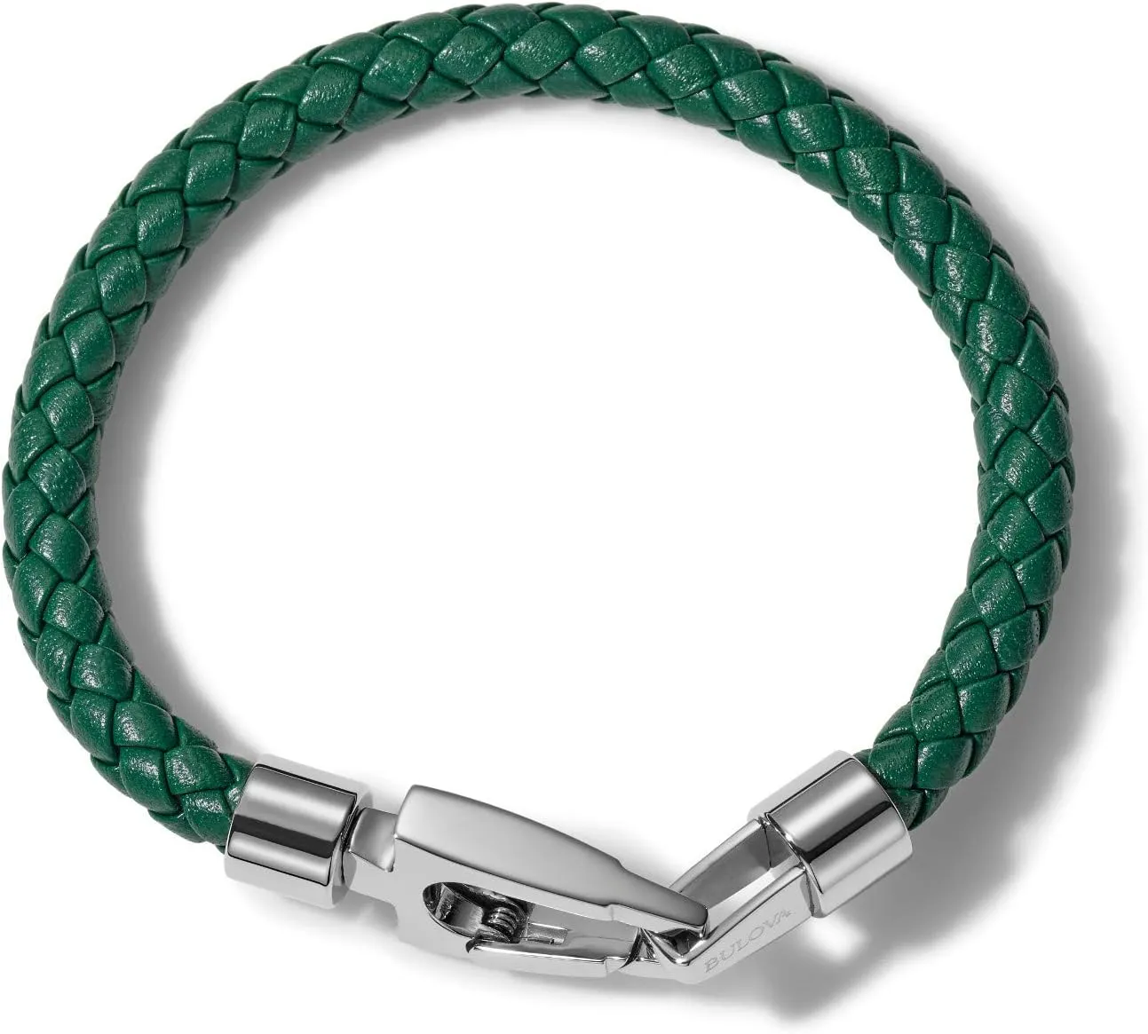Men's Marine Star Braided Leather Bracelet with Tuning Fork Clasp