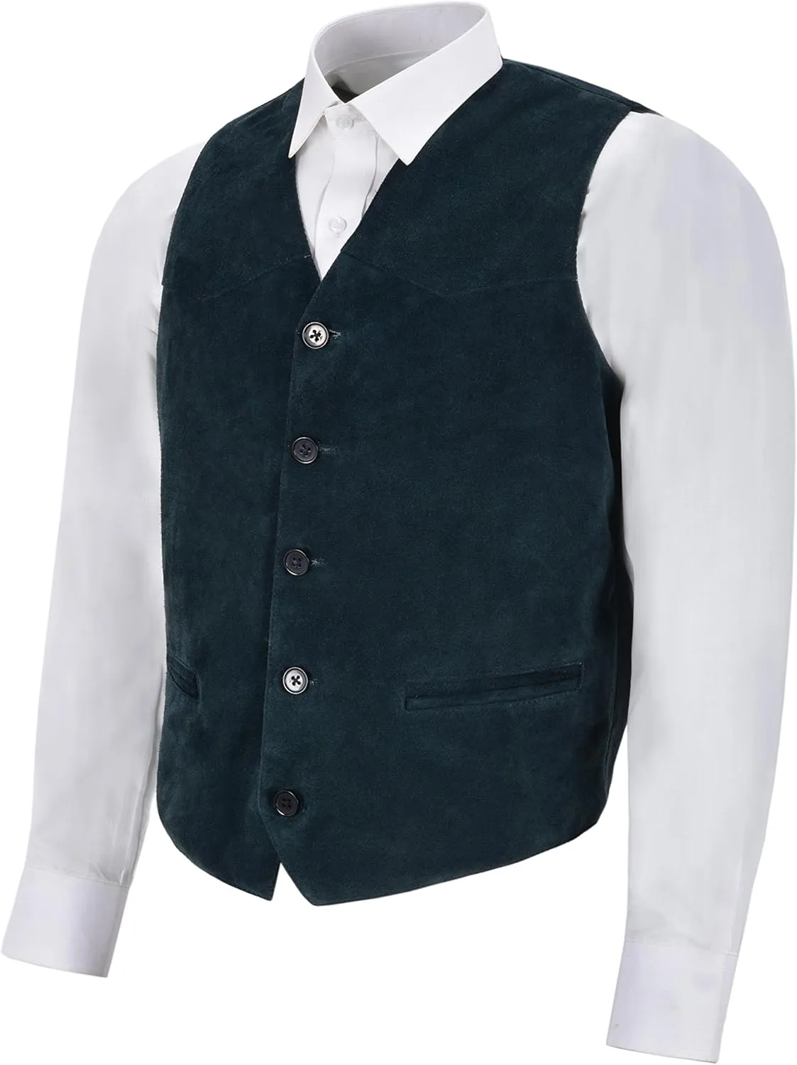 Men's New Party Fashion Stylish Real Genuine Classic Designer Real Soft Suede Leather Waistcoats Vests