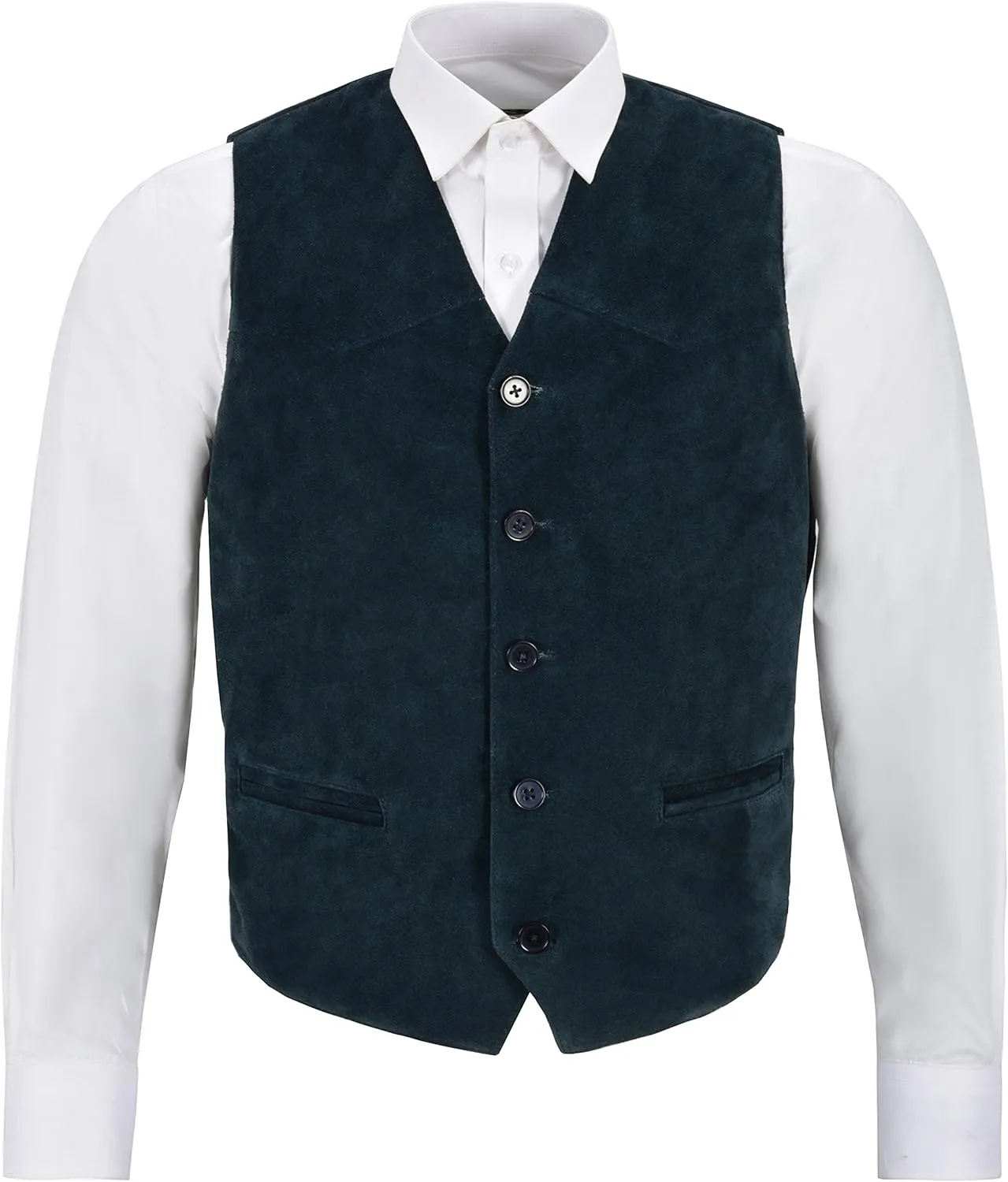 Men's New Party Fashion Stylish Real Genuine Classic Designer Real Soft Suede Leather Waistcoats Vests