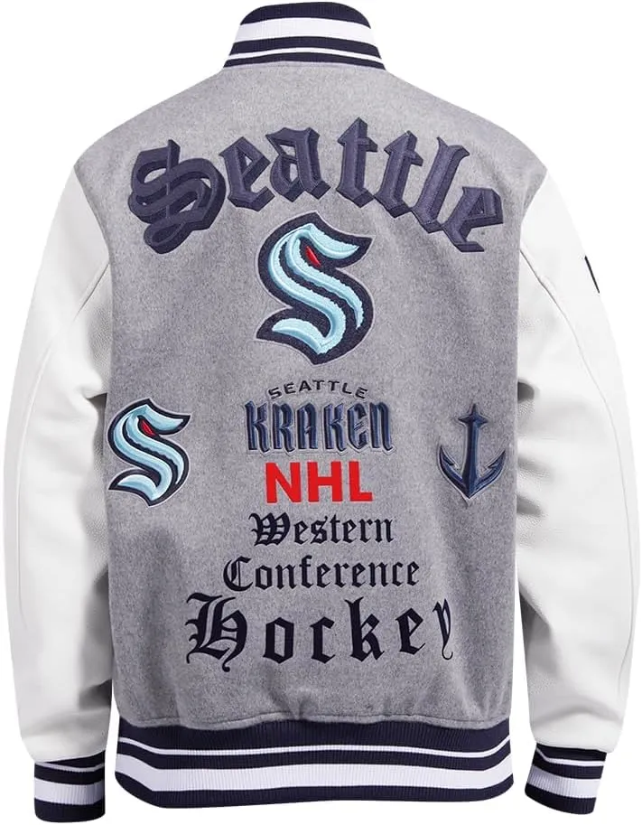 Mens NHL Old English Varsity Jacket