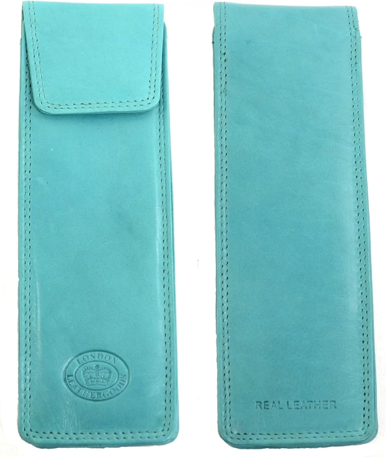 Mens/Ladies/Womens Soft Leather Slim Glasses Case/Pouch