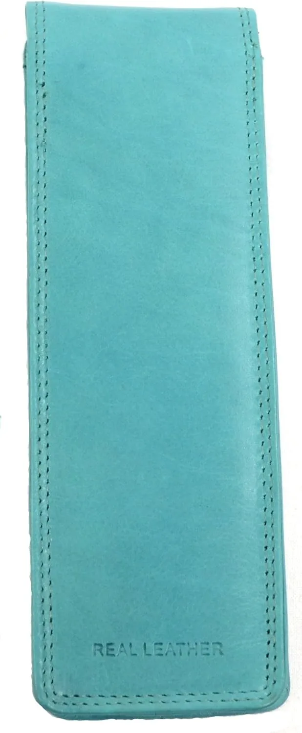 Mens/Ladies/Womens Soft Leather Slim Glasses Case/Pouch