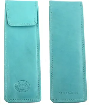 Mens/Ladies/Womens Soft Leather Slim Glasses Case/Pouch