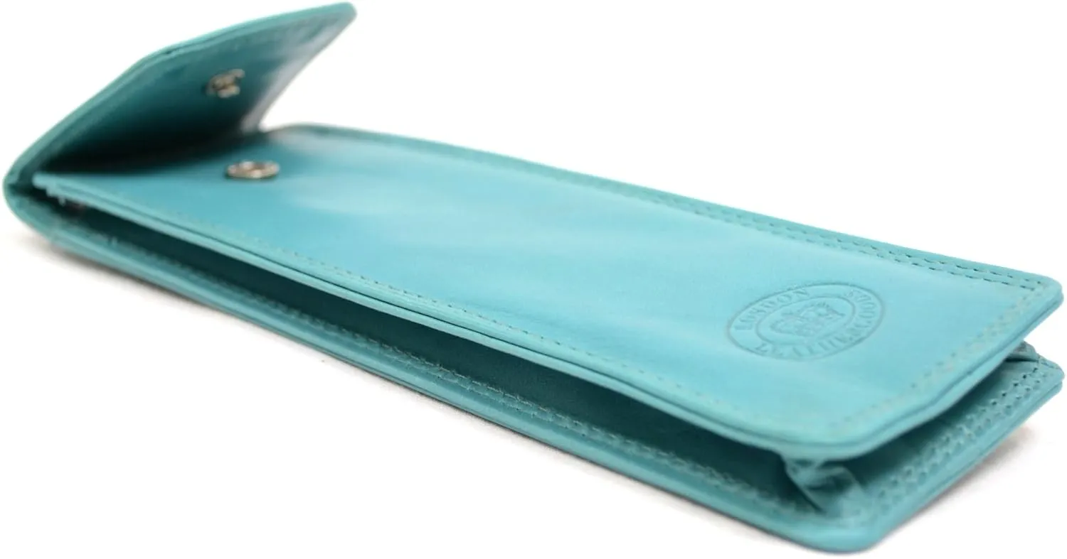 Mens/Ladies/Womens Soft Leather Slim Glasses Case/Pouch