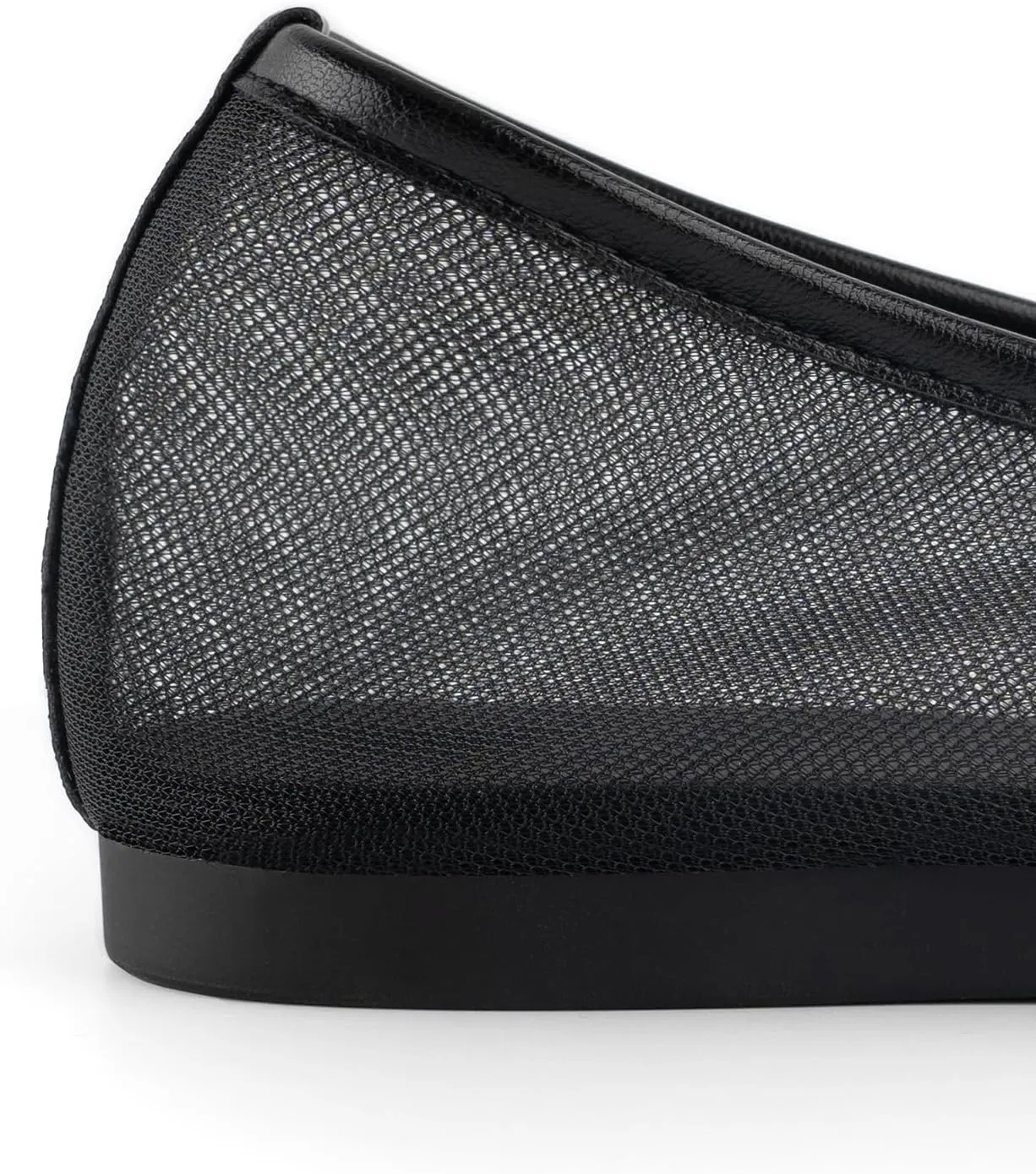 Mesh Ballet Flats for Women,Round Toe Tulle Breathable Ballerina Shoes,Slip on Comfortable Fashion Casual Daily Dress Shoes