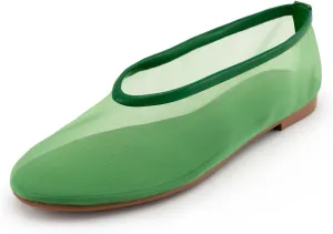 Mesh Ballet Flats for Women,Round Toe Tulle Breathable Ballerina Shoes,Slip on Comfortable Fashion Casual Daily Dress Shoes