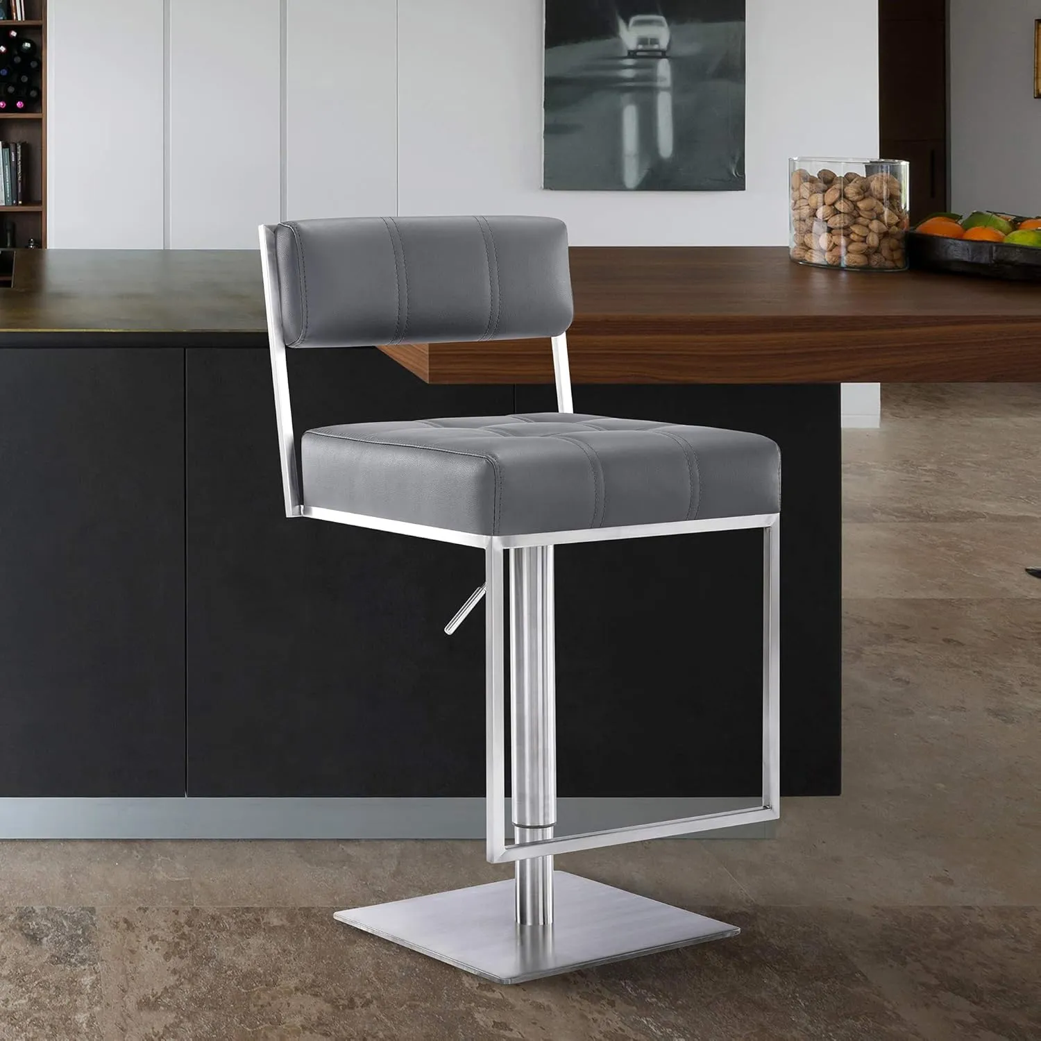 Michele Bar Stool, Gray