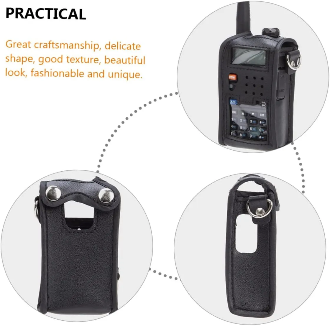 Mipcase 2pcs Case Holder Bag Heavy Duty Intercom Bag Universal Pouch Protector for Outdoor
