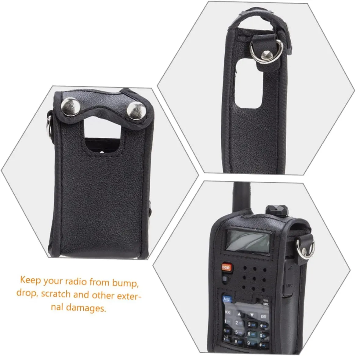 Mipcase 2pcs Case Holder Bag Heavy Duty Intercom Bag Universal Pouch Protector for Outdoor