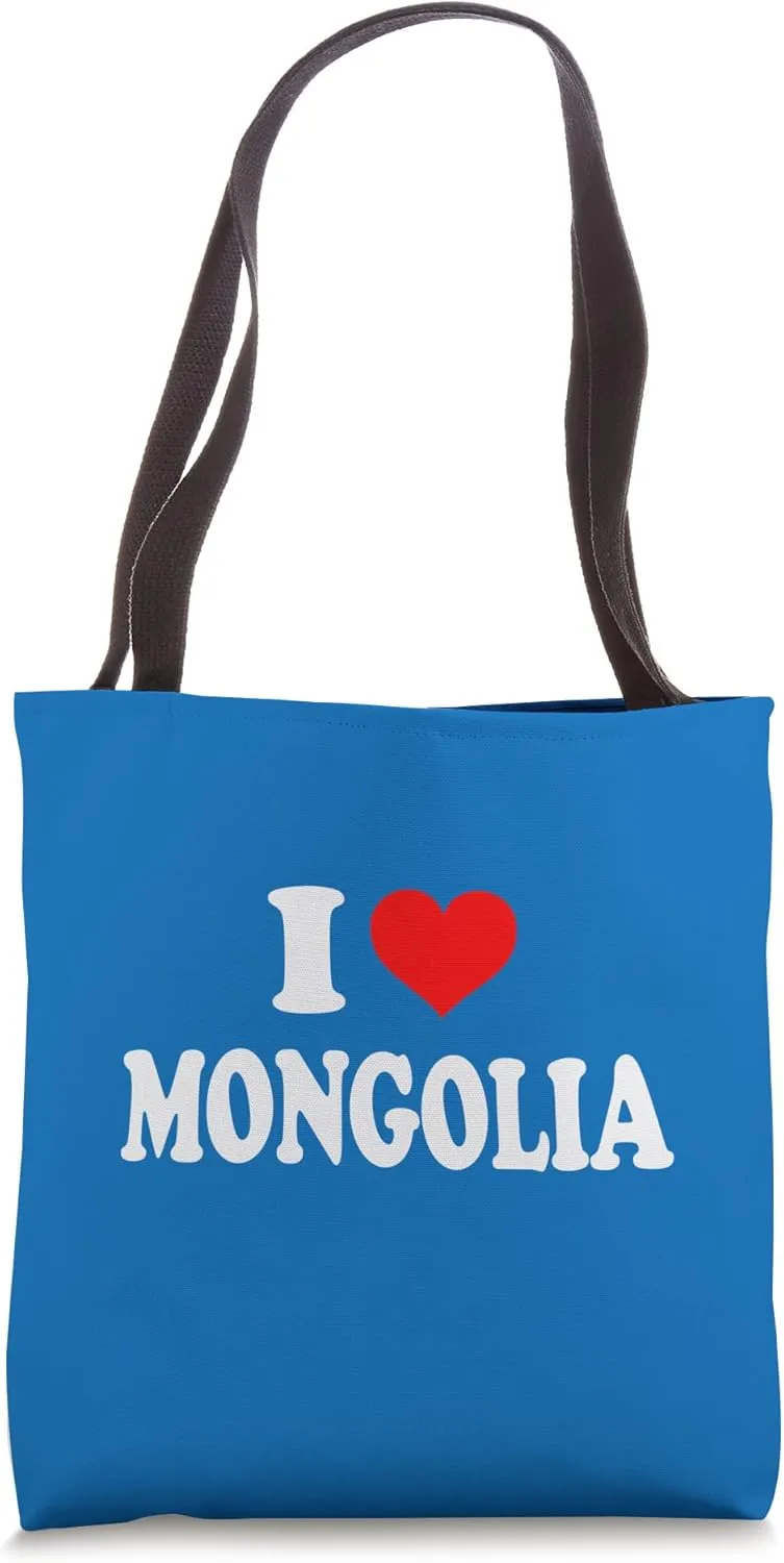 Mongolia - I Love Mongolia Tote Bag