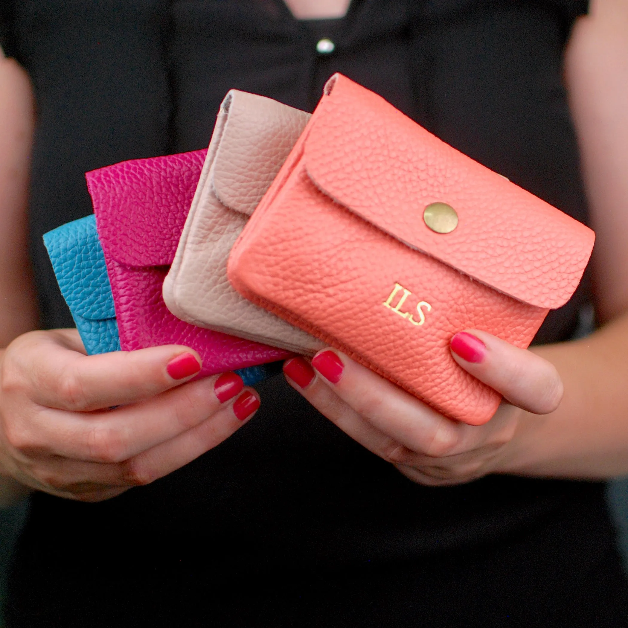Monogram Small Leather Pocket Purse