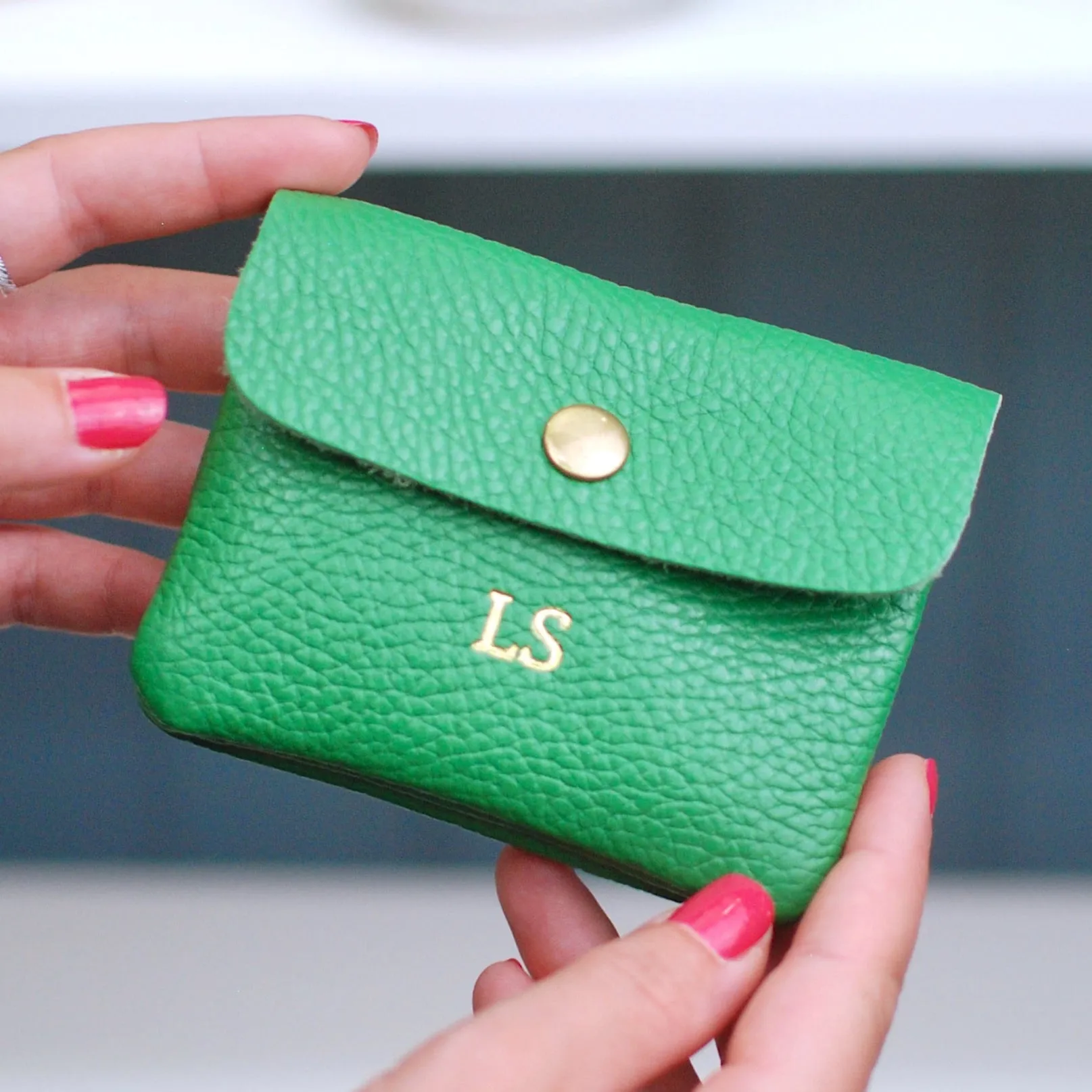 Monogram Small Leather Pocket Purse