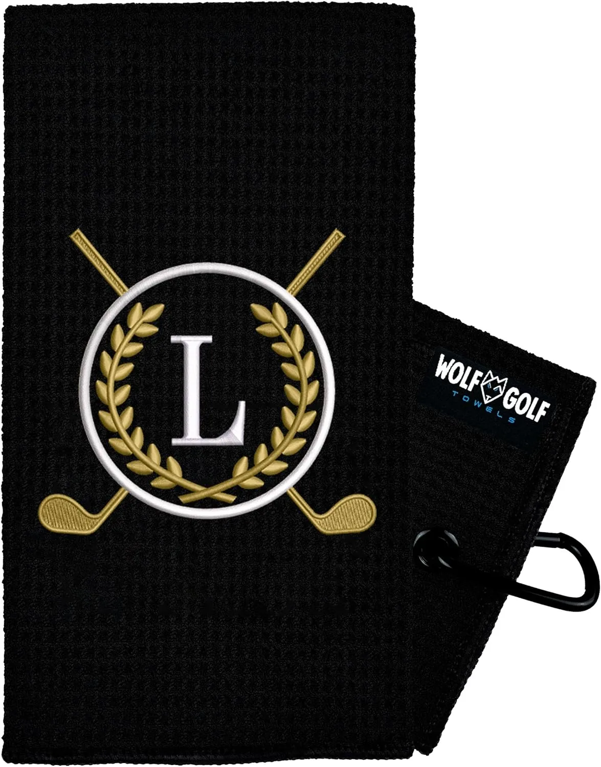 Monogrammed Personalized Golf Towel for Golf Bags - Custom Gift for Men or Women