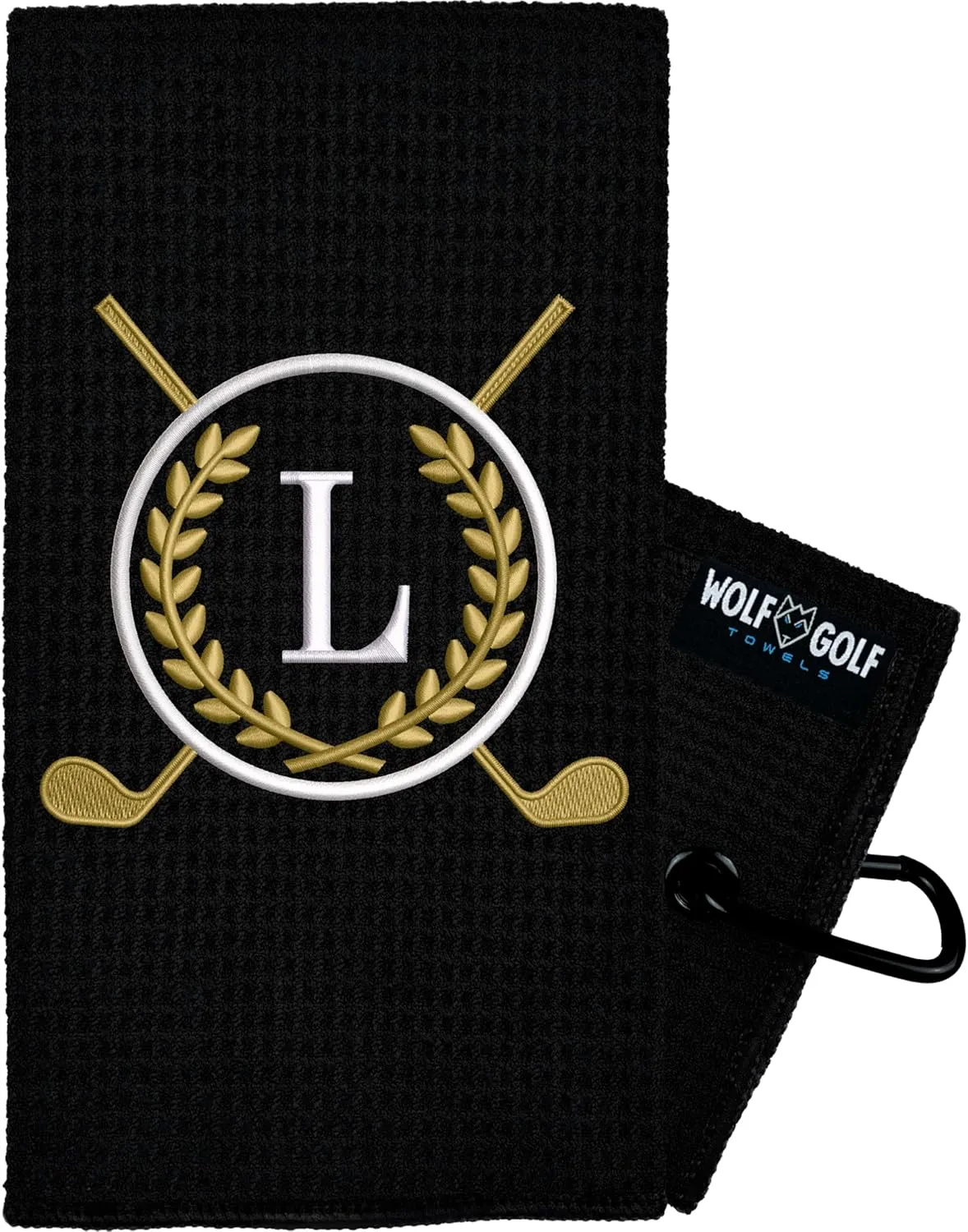 Monogrammed Personalized Golf Towel for Golf Bags - Custom Gift for Men or Women