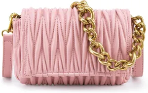 Montana West Quilted Handbags for Women Crossbody Bags Trendy Small Purses and Top Handle Handbags