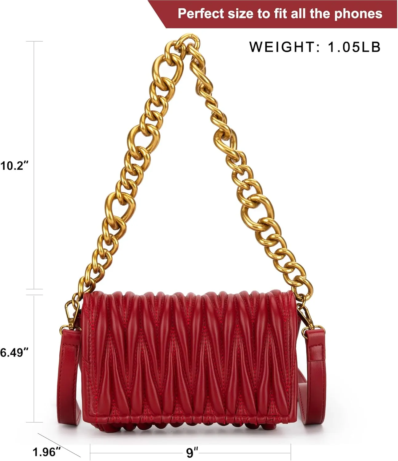 Montana West Quilted Handbags for Women Crossbody Bags Trendy Small Purses and Top Handle Handbags
