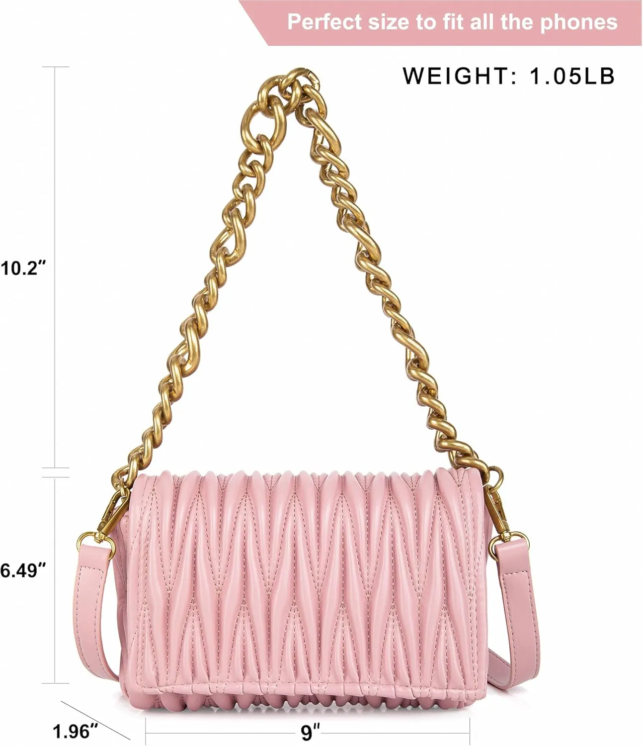 Montana West Quilted Handbags for Women Crossbody Bags Trendy Small Purses and Top Handle Handbags