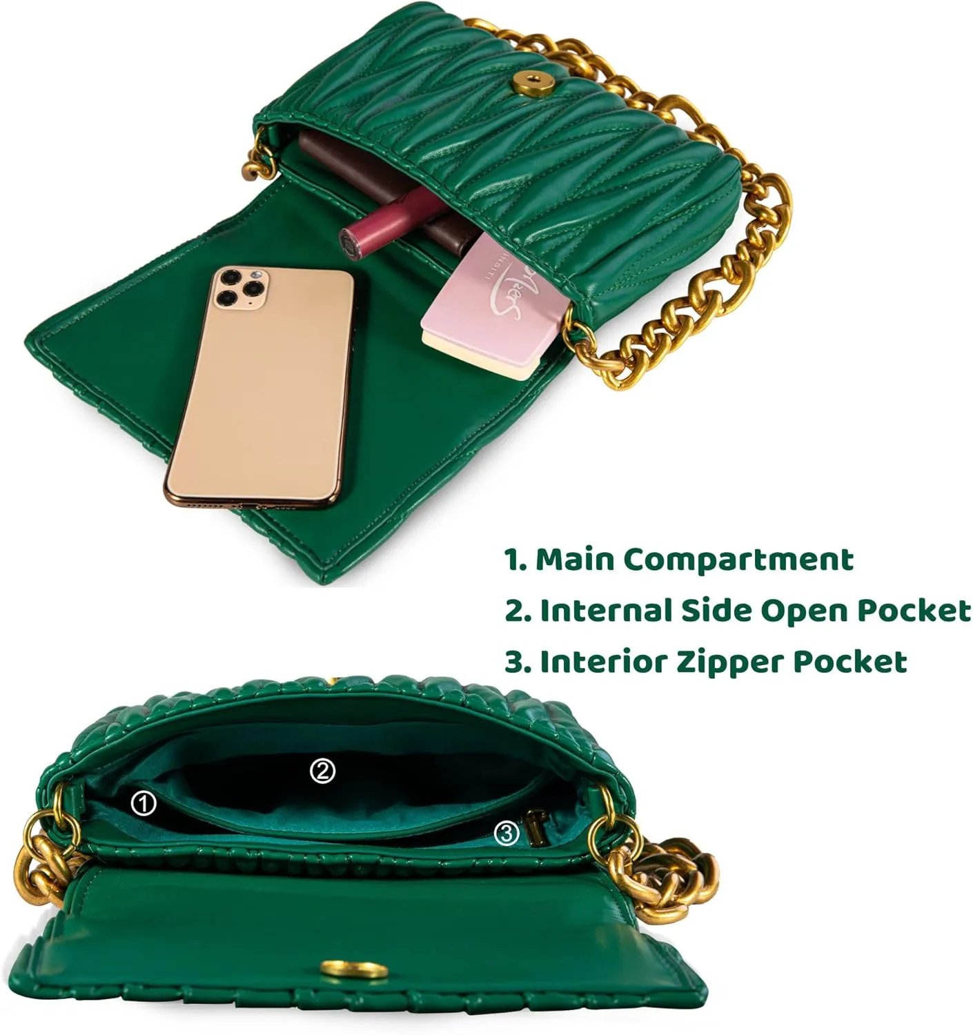 Montana West Quilted Handbags for Women Crossbody Bags Trendy Small Purses and Top Handle Handbags