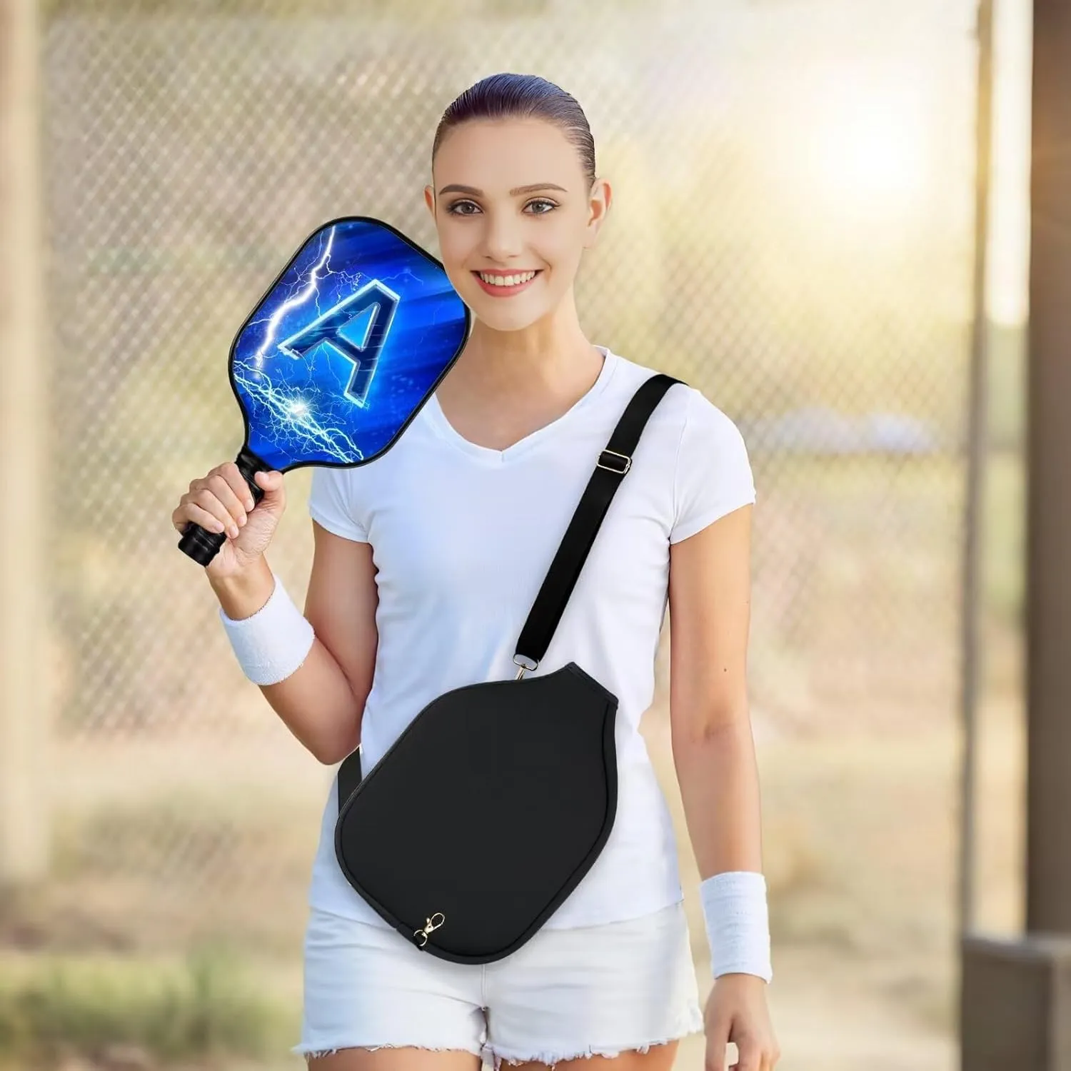 MOONHILL Pickleball Paddles - Sets Include Portable Bag&Shoulder Strap, for Pickleball Lovers, for Pickleball Lovers, Initial Pickleball for Beginner