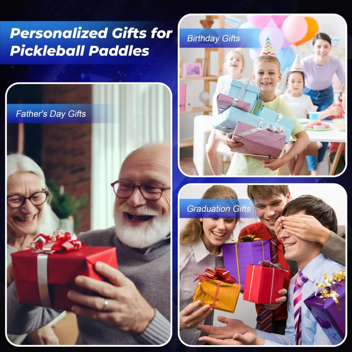 MOONHILL Pickleball Paddles - Sets Include Portable Bag&Shoulder Strap, for Pickleball Lovers, for Pickleball Lovers, Initial Pickleball for Beginner
