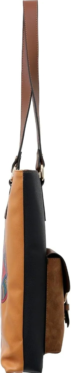 Multi Pocket Shoulder Bags for Women - Vegan Leather and Unique Design Handmade Womens Bags
