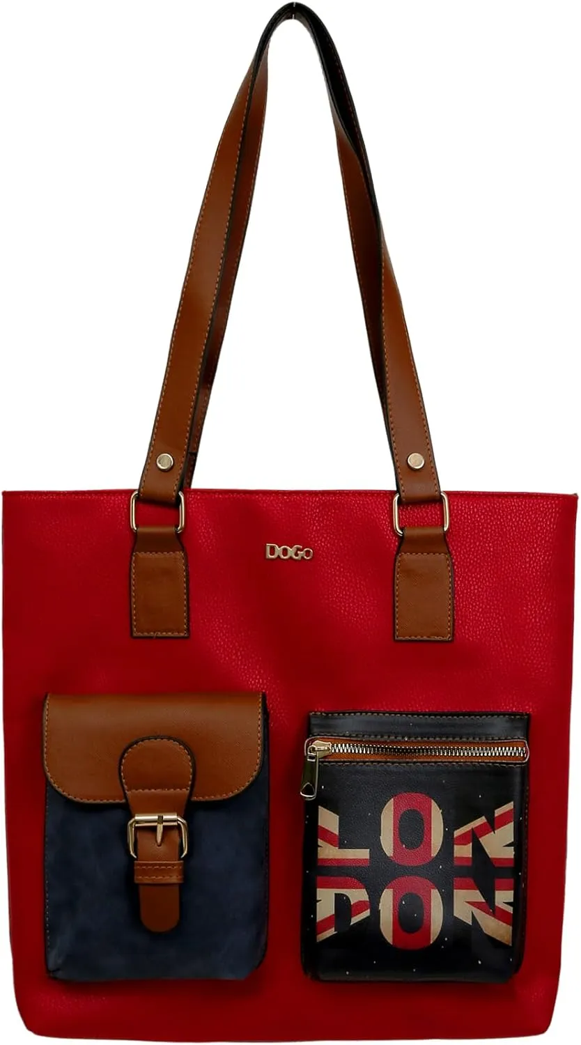 Multi Pocket Shoulder Bags for Women - Vegan Leather and Unique Design Handmade Womens Bags
