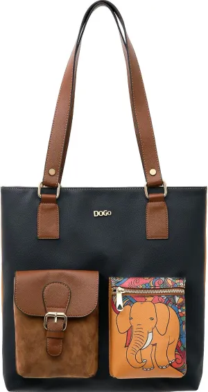 Multi Pocket Shoulder Bags for Women - Vegan Leather and Unique Design Handmade Womens Bags