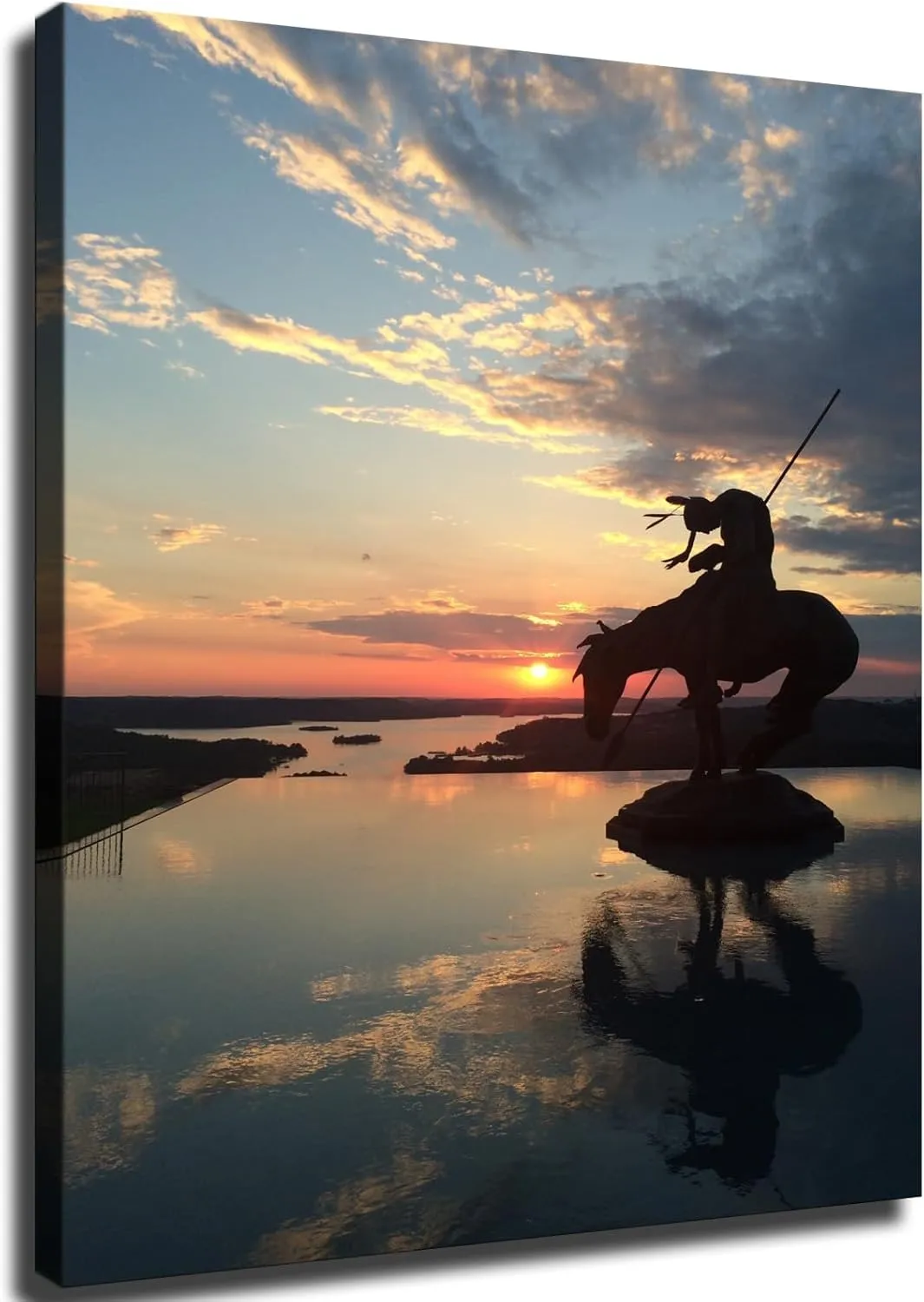 Native American Trail End Poster Canvas Posters for Room Aesthetic and DecorCanvas Painting Poster Wall Art for Living Room Bedroom Wall Art Printins Wall Decor (12x18inch-Framed)