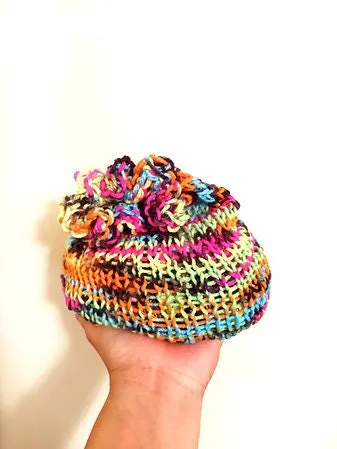 Neon Multicolored Large Dice Bag, Drawstring Pouch for DND & Tabletop Games