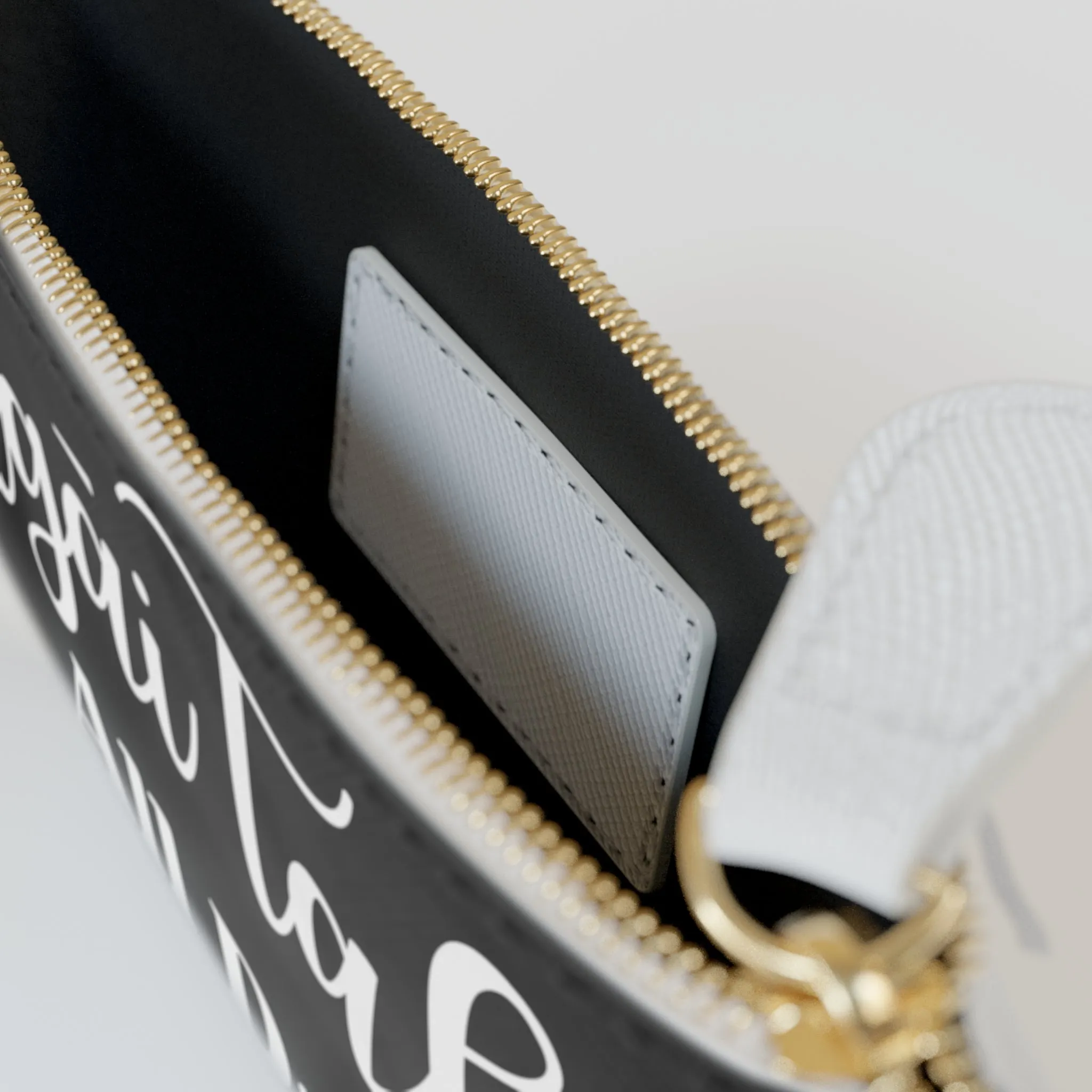 Ngāi Tahu All Day. Every Day. Mini Clutch Bag - black