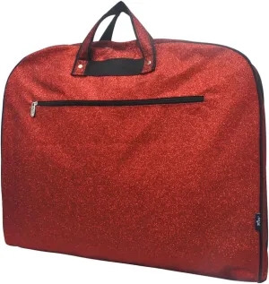 NGIL Glitter Cheer Dance and Competition Travel Companion Hanging Garment Bag for Girls (Glitter-Red)