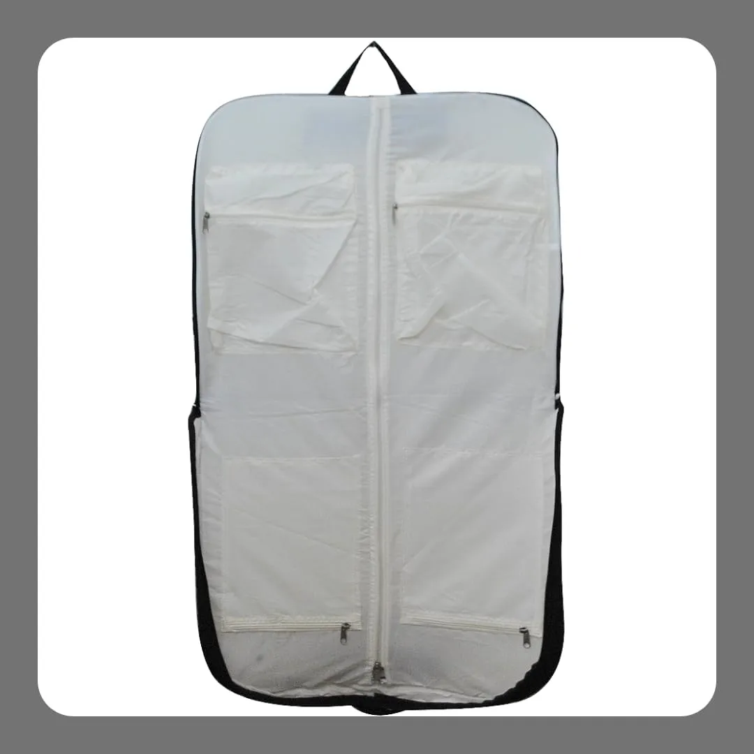 NGIL Glitter Cheer Dance and Competition Travel Companion Hanging Garment Bag for Women (Quilted-Black)