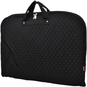 NGIL Glitter Cheer Dance and Competition Travel Companion Hanging Garment Bag for Women (Quilted-Black)